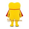 Yellow Character Cape Mascot Costume