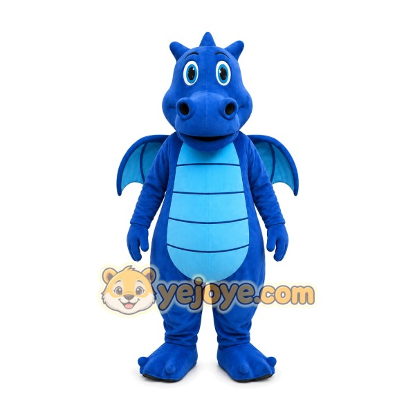 Blue Dragon Mascot Costume