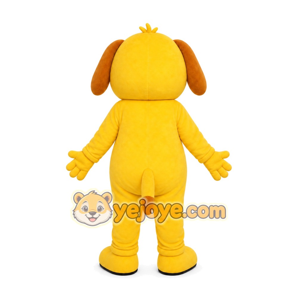 Yellow Puppy Mascot Costume Yellow Puppy Mascot Costume