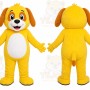 Yellow Puppy Mascot Costume