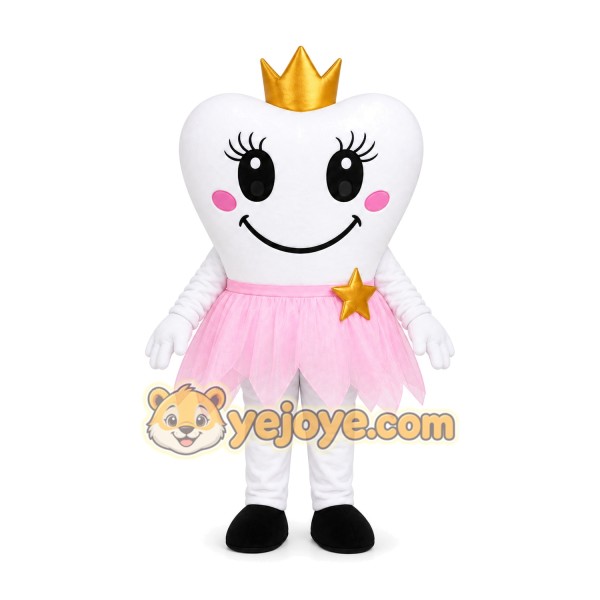 White Princess Mascot Costume
