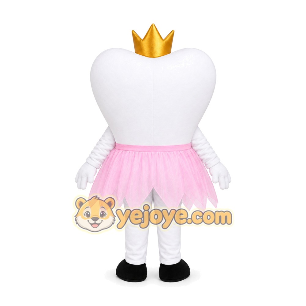 White Princess Mascot Costume White Princess Mascot Costume