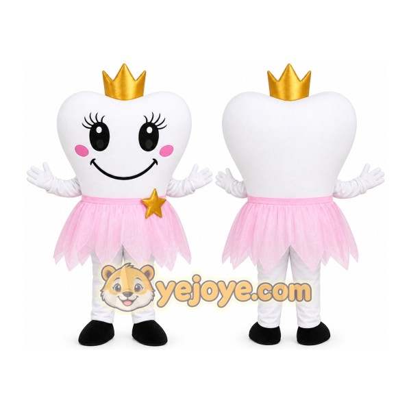 White Princess Mascot Costume