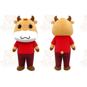 Brown Cow Mascot Costume
