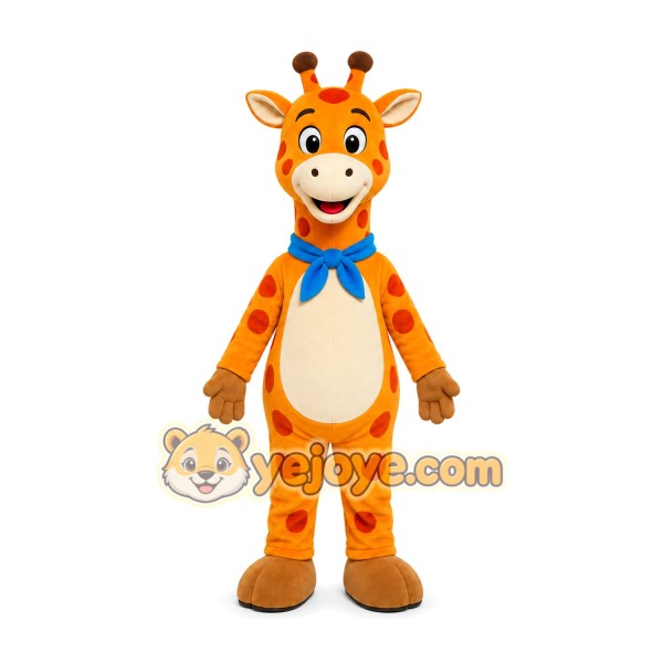 Orange Giraffe Mascot Costume