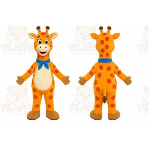 Orange Giraffe Mascot Costume