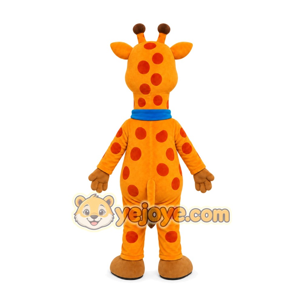 Orange Giraffe Mascot Costume