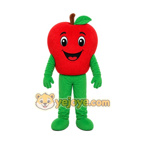 Red Apple Mascot Costume Red Apple Mascot Costume
