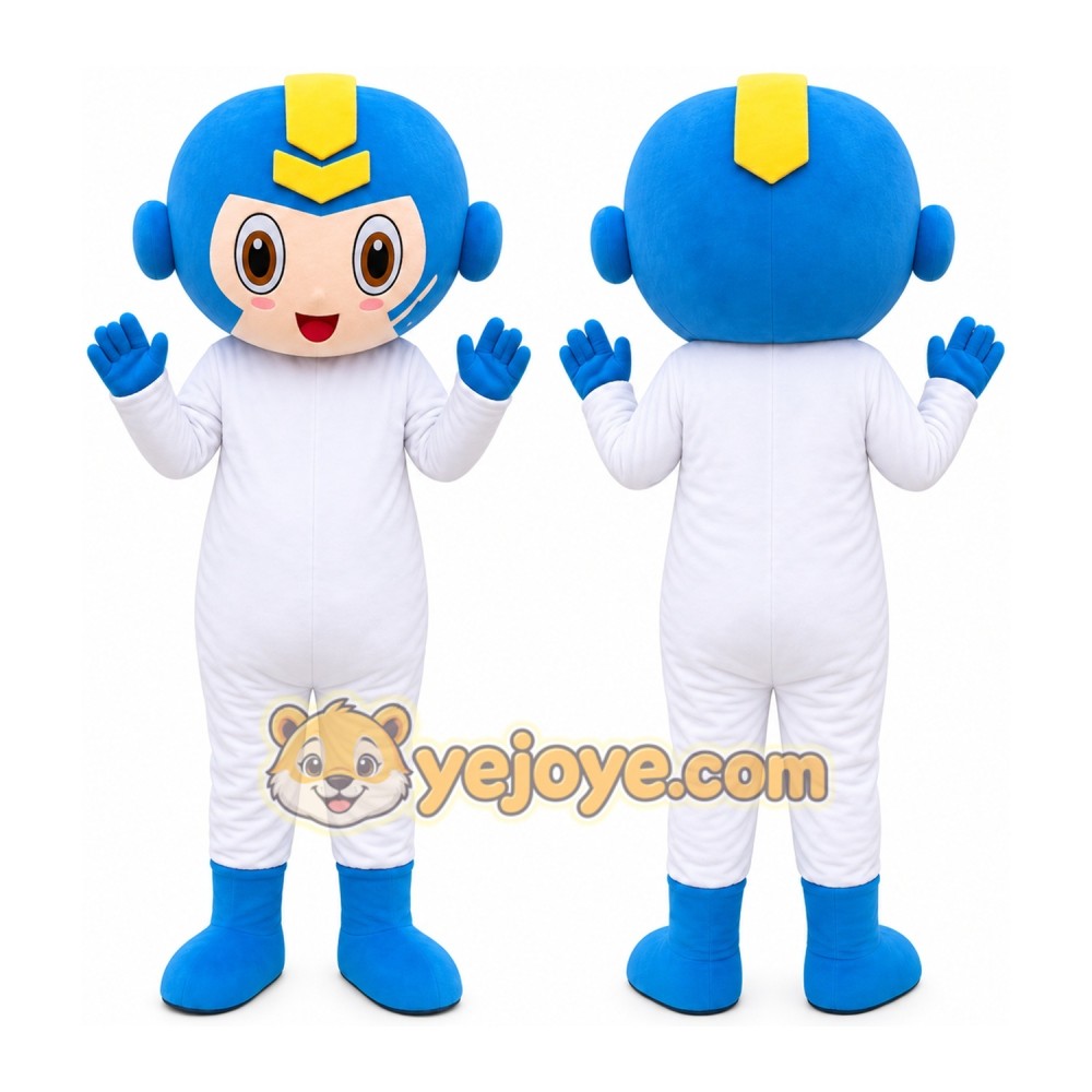 Blue Sailor Boy Mascot Costume Blue Sailor Boy Mascot Costume