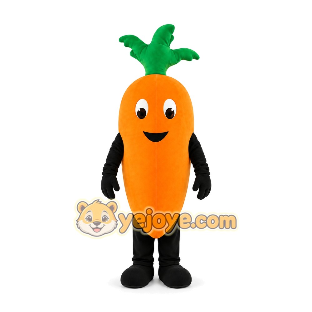 Orange Carrot Mascot Costume Orange Carrot Mascot Costume