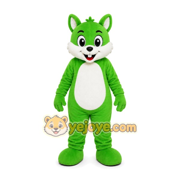 Green Fox Mascot Costume