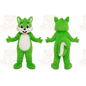 Green Fox Mascot Costume