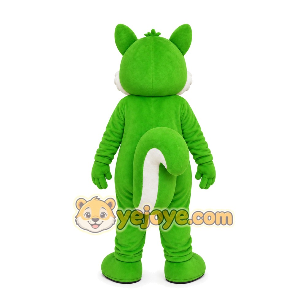Green Fox Mascot Costume Green Fox Mascot Costume