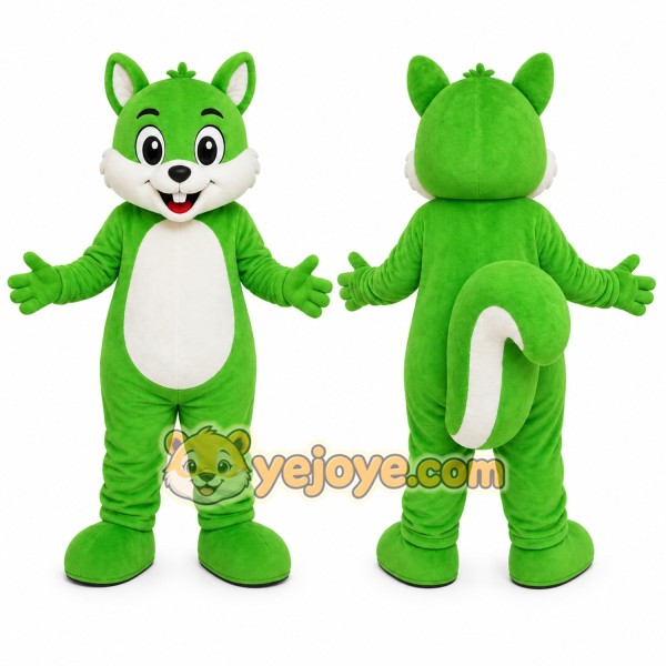 Green Fox Mascot Costume