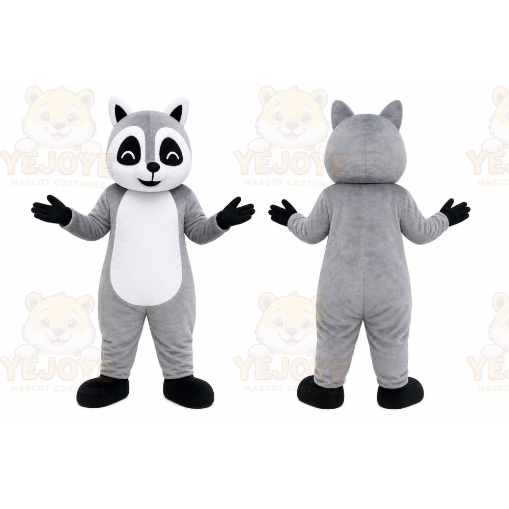 Gray Raccoon Mascot Costume