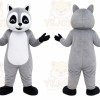 Gray Raccoon Mascot Costume