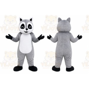 Gray Raccoon Mascot Costume