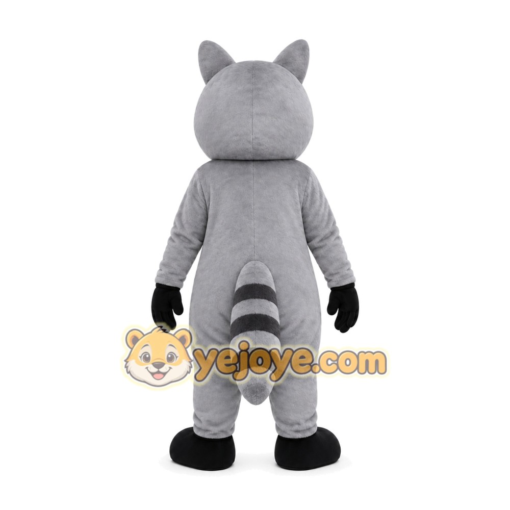 Gray Raccoon Mascot Costume Gray Raccoon Mascot Costume