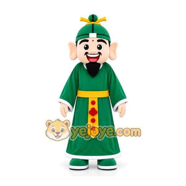 Green Robe Man Mascot Costume