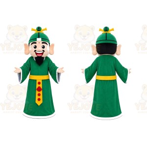 Green Robe Man Mascot Costume
