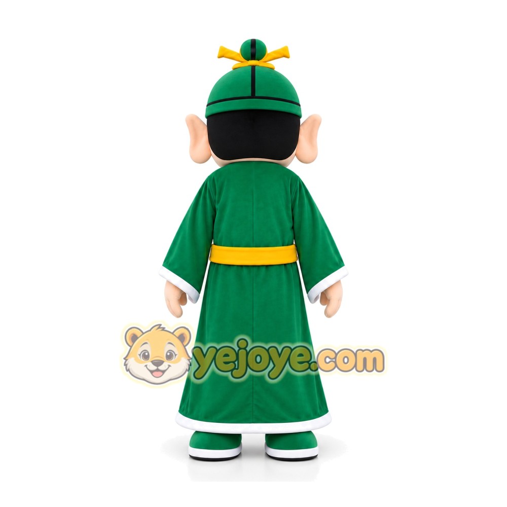 Green Robe Man Mascot Costume Green Robe Man Mascot Costume