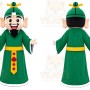 Green Robe Man Mascot Costume