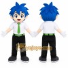 Blue Hair Boy Mascot Costume Blue Hair Boy Mascot Costume