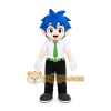Blue Hair Boy Mascot Costume Blue Hair Boy Mascot Costume