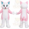 Pink Cat Mascot Costume