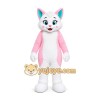 Pink Cat Mascot Costume Pink Cat Mascot Costume