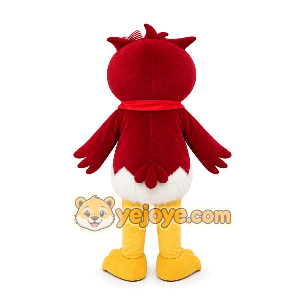 Red Owl Mascot Costume Red Owl Mascot Costume