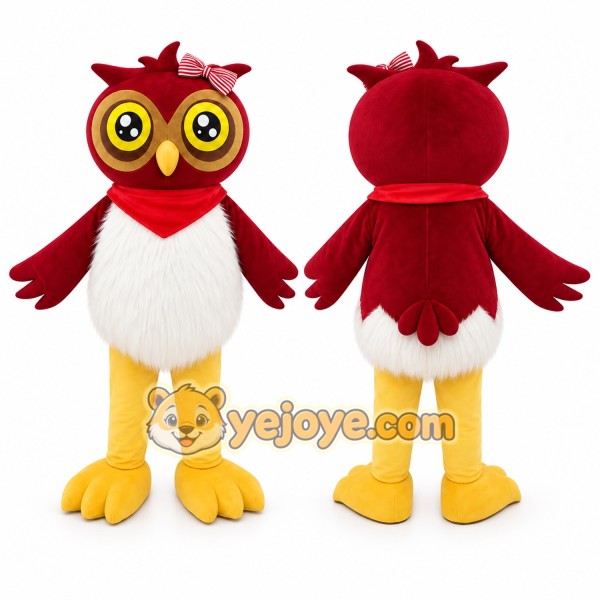 Red Owl Mascot Costume