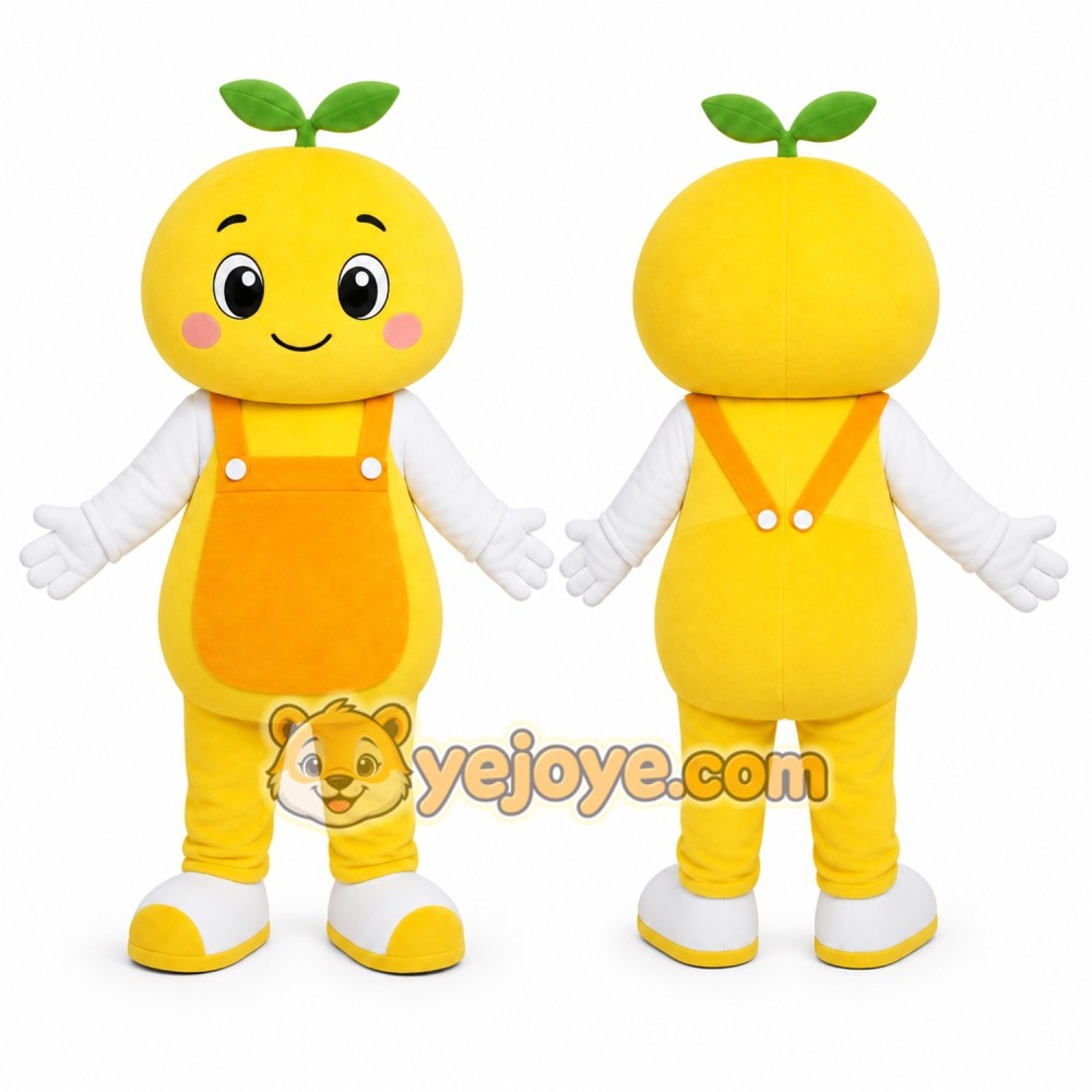 Yellow Fruit Girl Mascot Costume Yellow Fruit Girl Mascot Costume