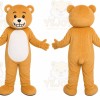 Tan Bear Mascot Costume