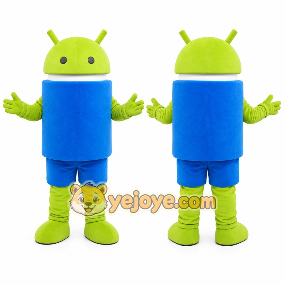 Green Android Mascot Costume