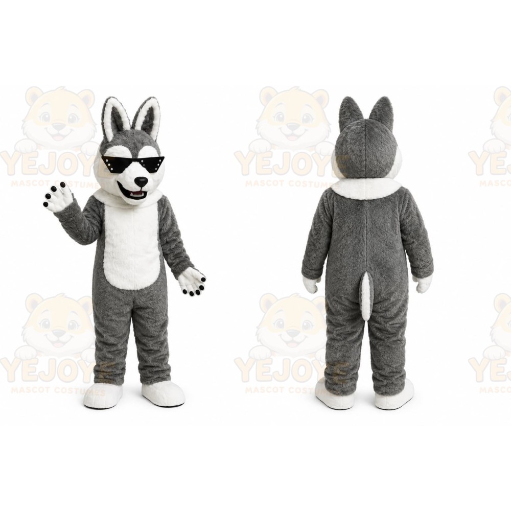Gray Rabbit Mascot Costume
