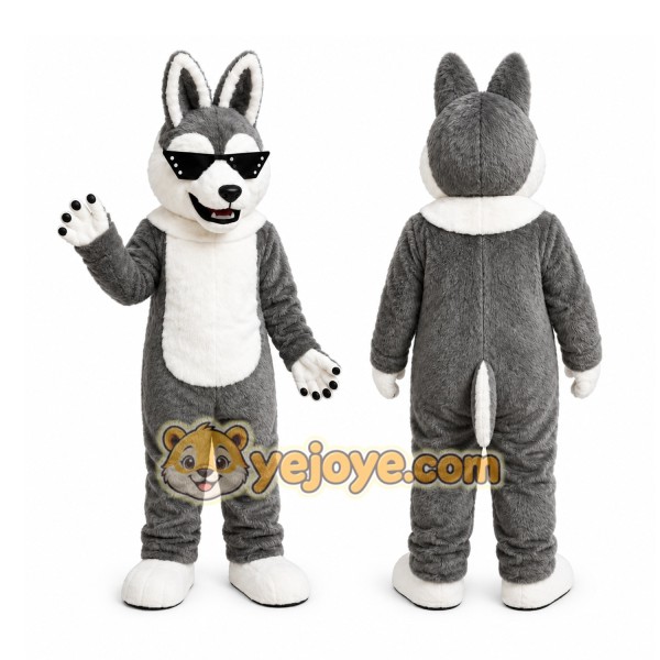 Gray Rabbit Mascot Costume