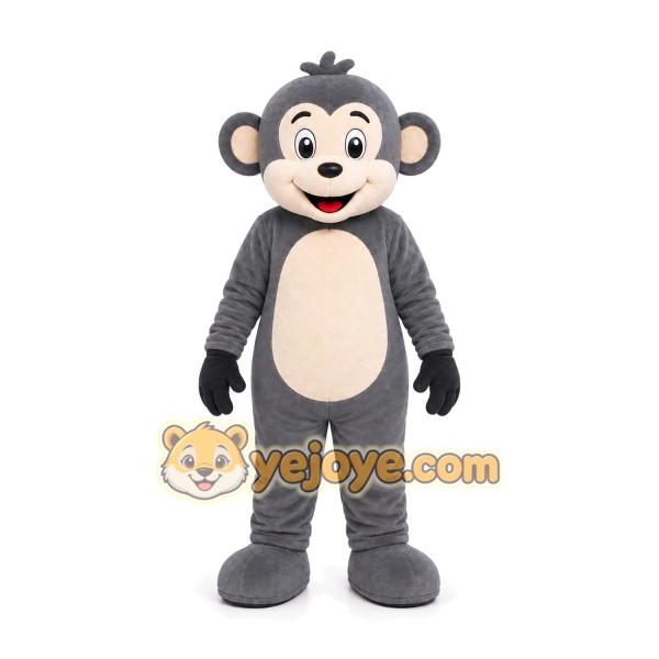 Gray Monkey Mascot Costume Gray Monkey Mascot Costume