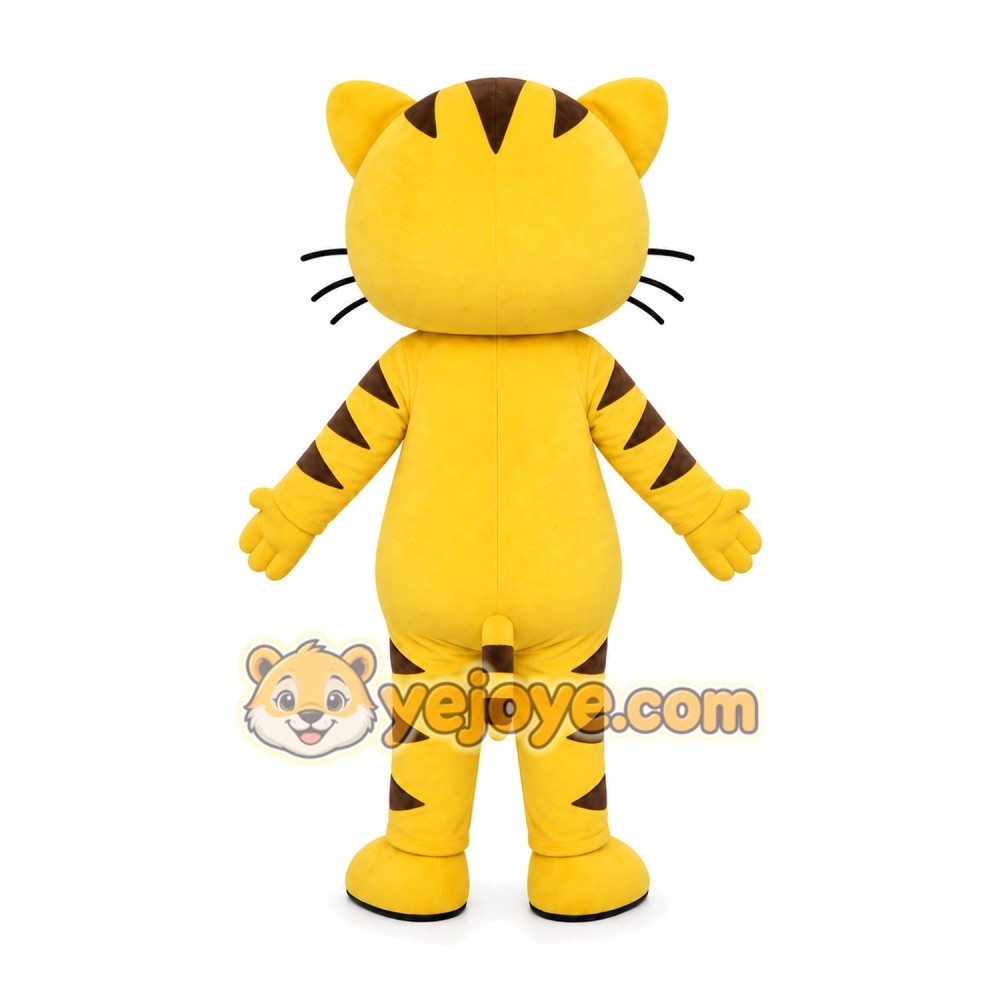 Yellow Tiger Girl Mascot Costume Yellow Tiger Girl Mascot Costume