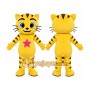 Yellow Tiger Girl Mascot Costume