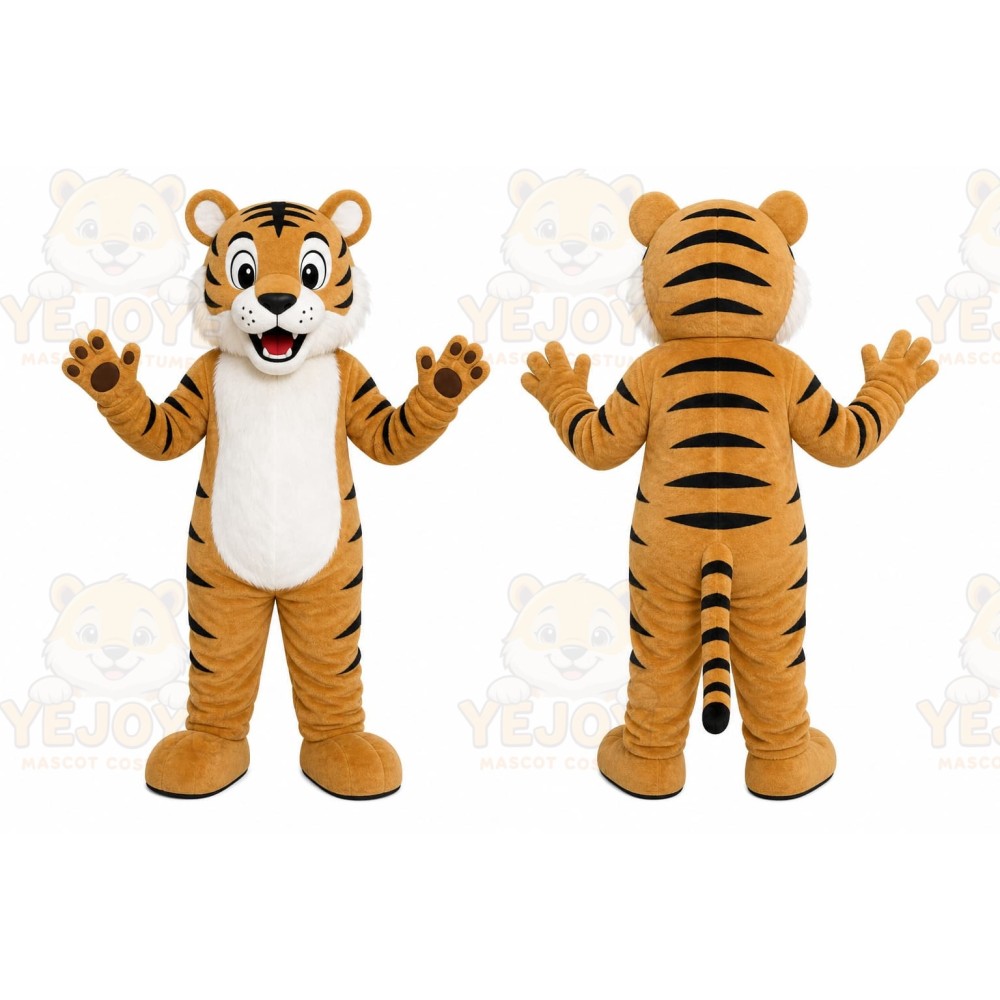 Orange Tiger Mascot Costume