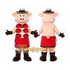 Pig Roman Warrior Mascot Costume