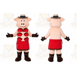 Pig Roman Warrior Mascot Costume