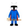 Blue Superhero Mascot Costume Blue Superhero Mascot Costume
