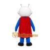 Blue Superhero Mascot Costume Blue Superhero Mascot Costume