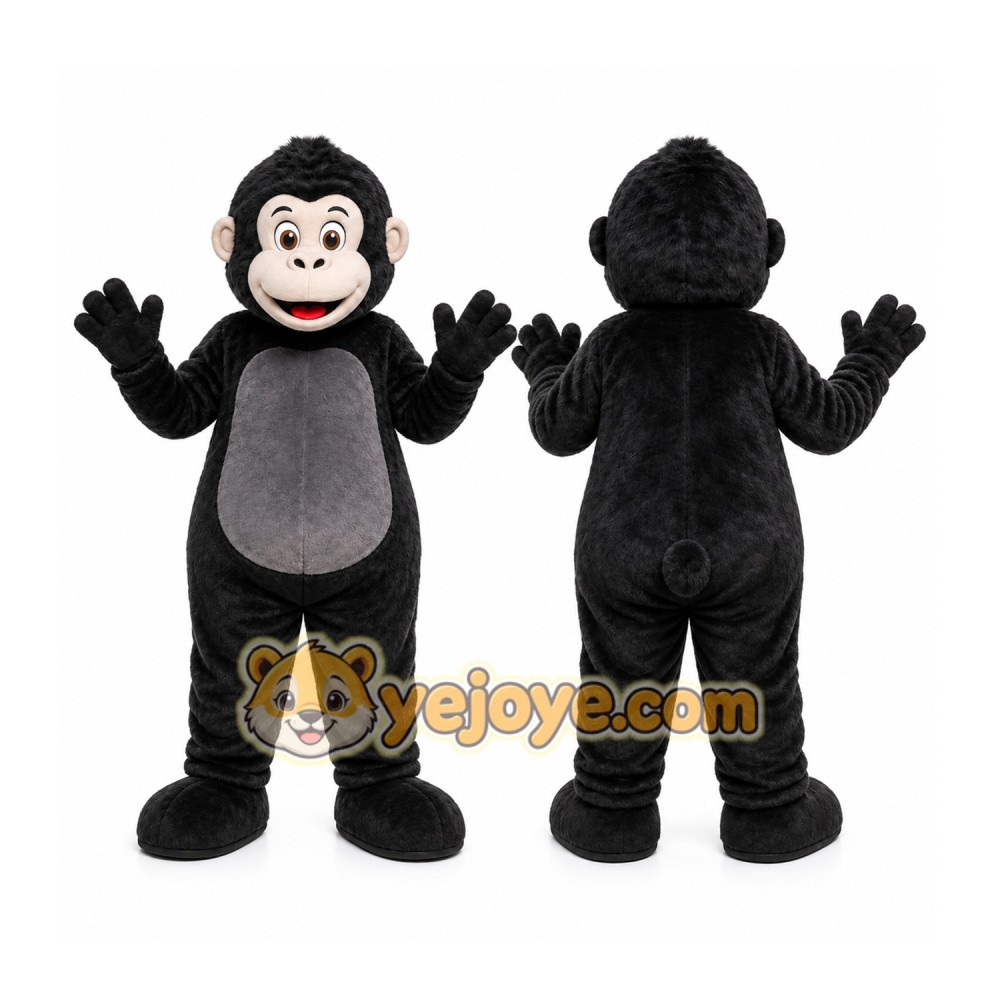 Black Gorilla Mascot Costume Black Gorilla Mascot Costume
