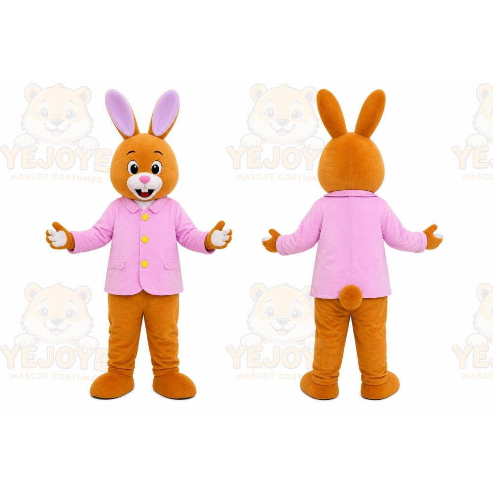 Orange Rabbit Mascot Costume