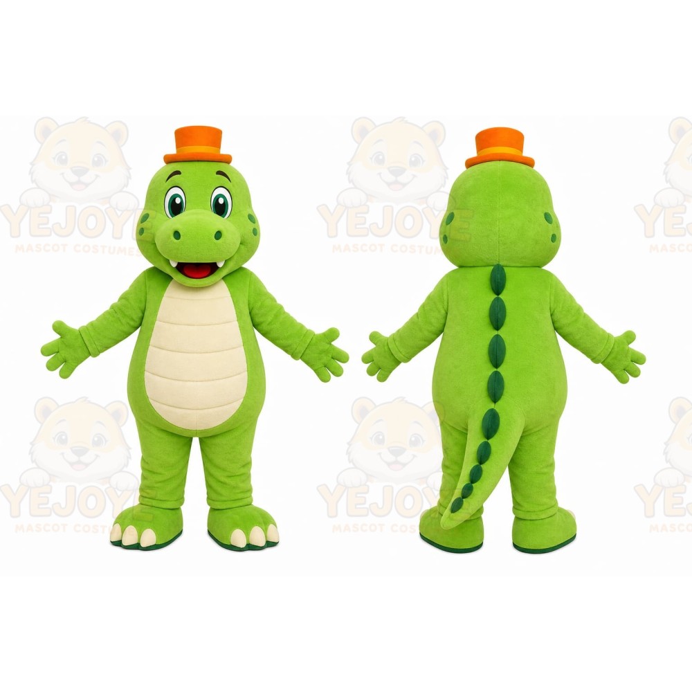 Green Dinosaur Mascot Costume