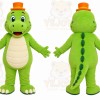 Green Dinosaur Mascot Costume