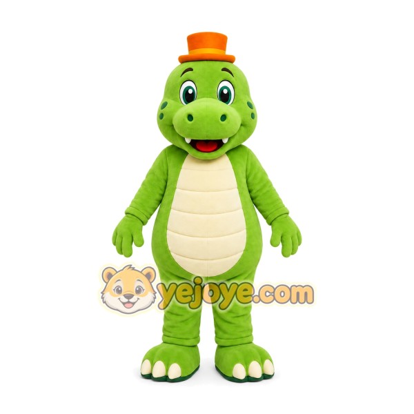 Green Dinosaur Mascot Costume